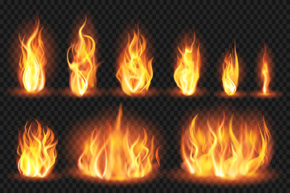 Download Realistic Flames Set - Flames Collection