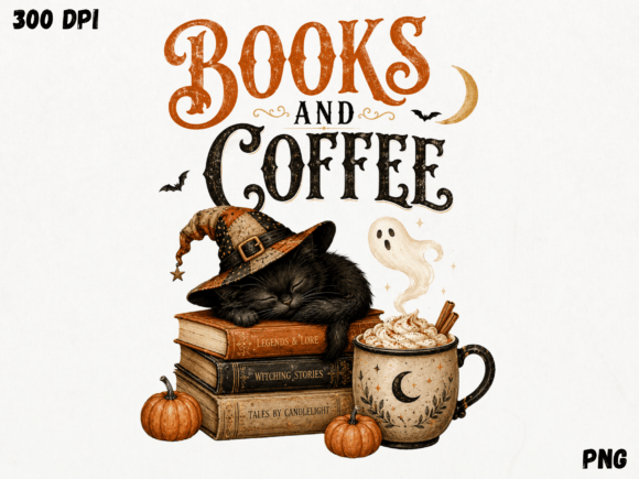 Download Books and Coffee PNG, Book Lover Cat Sub - Coffee png Collection
