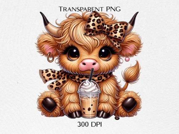 Download Cute Cow Coffee PNG - Coffee png Collection