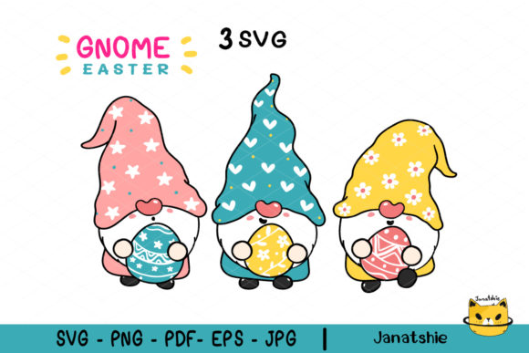 Download Three Bunny Ears Gnome Easter SVG - Ears Collection