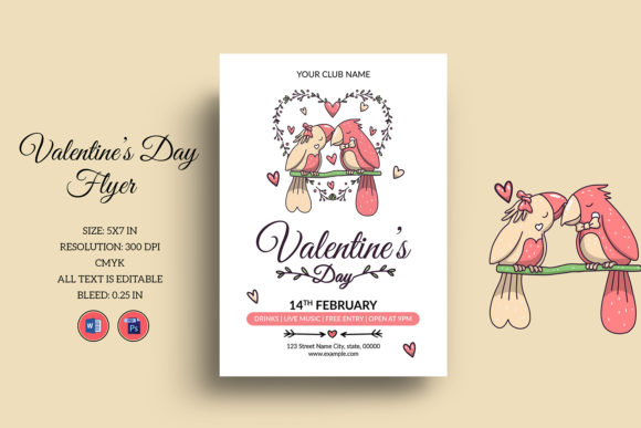 Download Valentine Day Celebration Party Flyer - Premium Resources