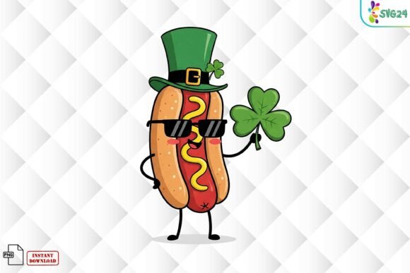 Download Funny Leprechaun Hot Dog PNG - Hot dog Collection