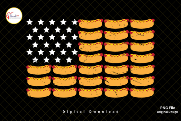Download Patriotic BBQ Hot Dog American Flag PNG - Hot dog Collection