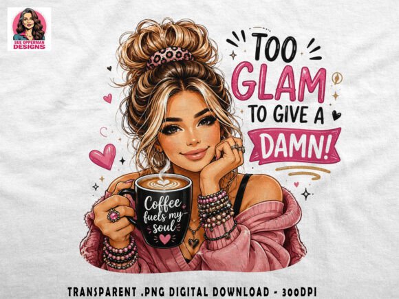 Download Glam Girl Coffee PNG Clipart Sublimation - Coffee png Collection