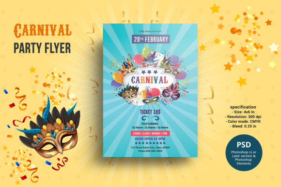 Download Carnival Celebration Party Flyer - Celebration party Collection