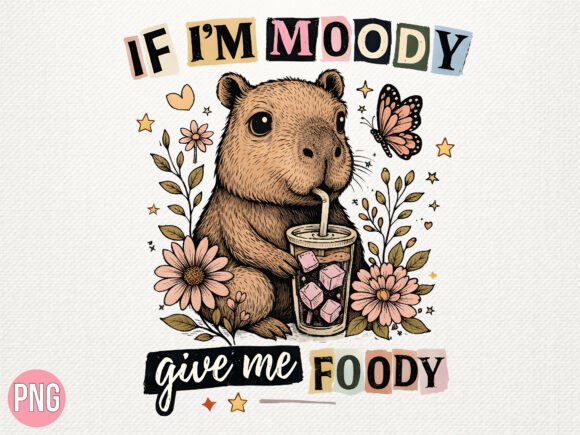 Download Moody Capybara Drinking Iced Coffee PNG - Coffee png Collection