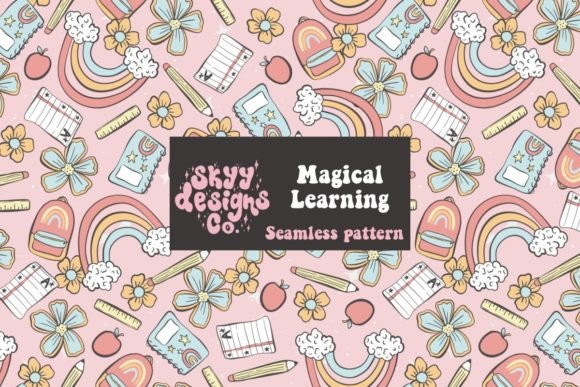 Download Magical Learning School Seamless Pattern - Learning Collection