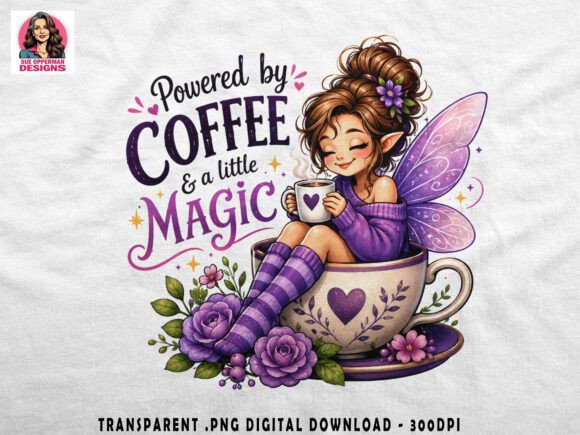 Download Powered by Coffee PNG | Fairy Magic - Coffee png Collection